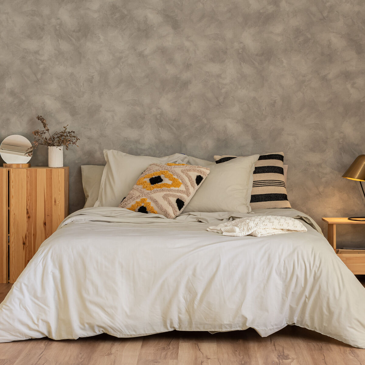 Copripiumino HappyFriday BASIC Beige 155 x 220 cm